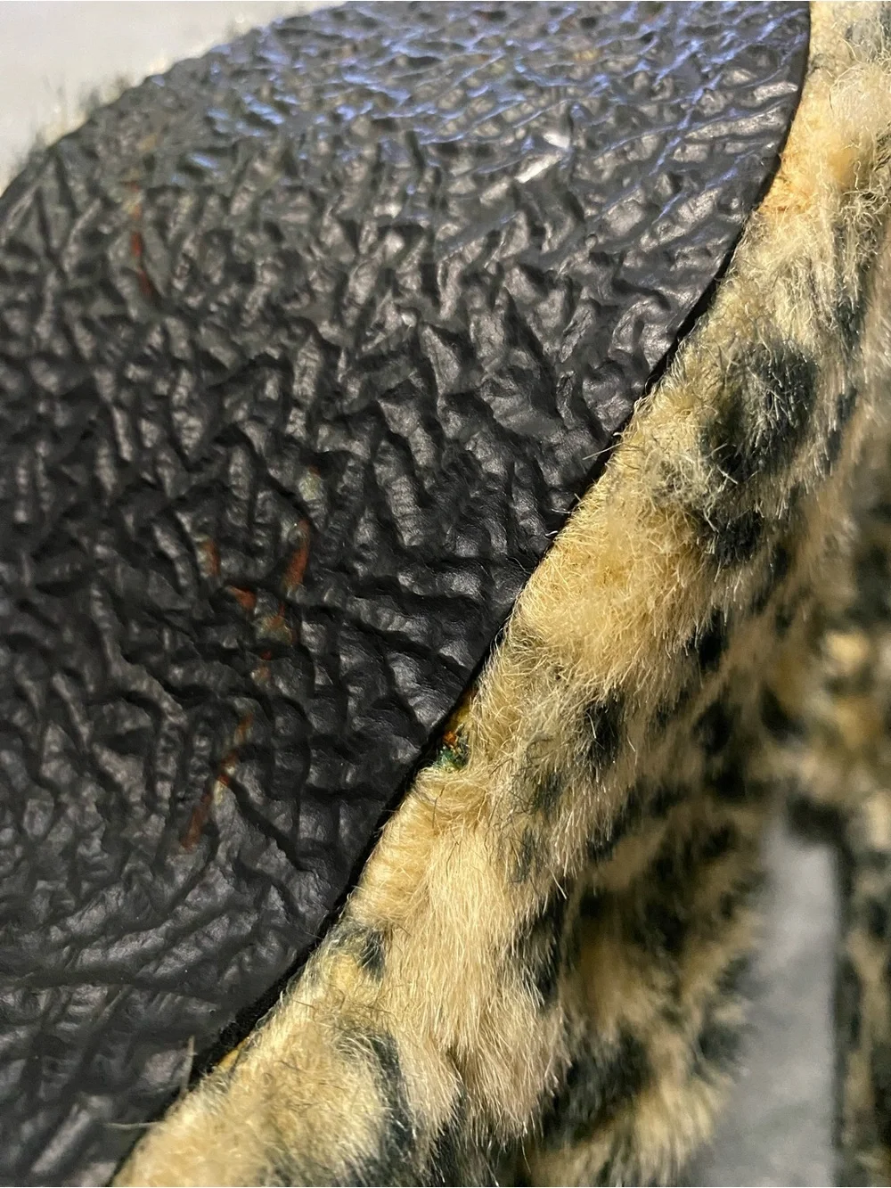Steve Madden Leopard Faux Fur Slide Slippers - Tan and Black